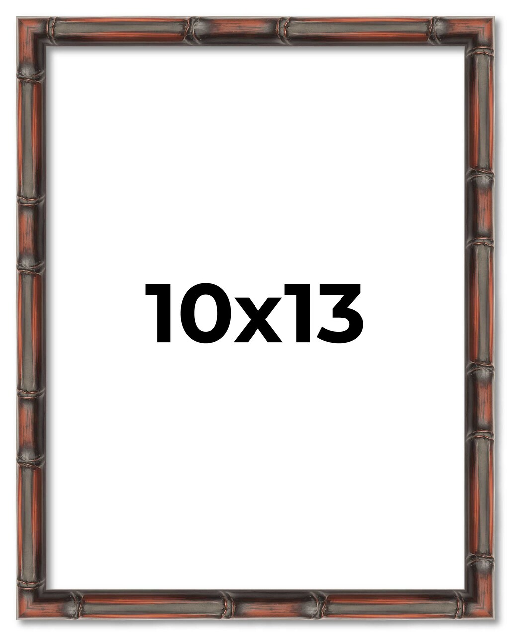 10x13 Thin Bamboo Picture Frame with UV-Resistant Acrylic & Acid Free Backing, Available in 2 Finishes - Gold and Brown